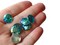 20 12mm Turquoise Green Mermaid Scale Cabochons Dragon Scale Cabochons